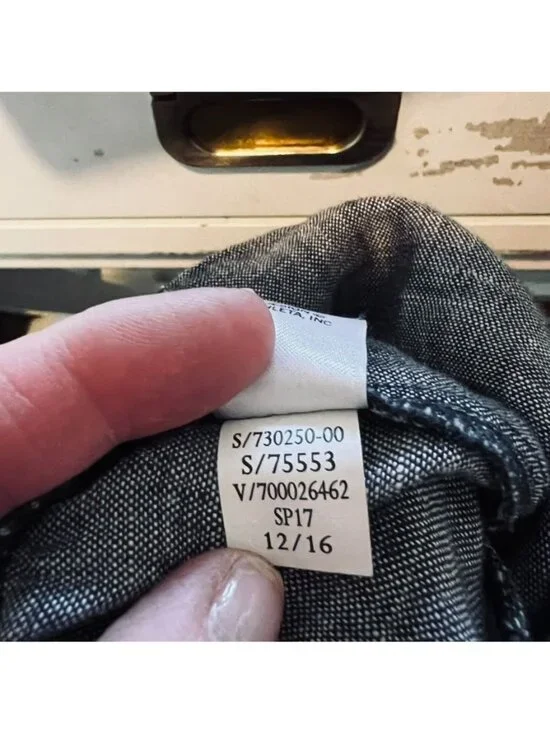 Athleta Gray Wide-Leg 100% Linen Drawstring Pants 12 Coastal Summer Vacation - Picture 10 of 14